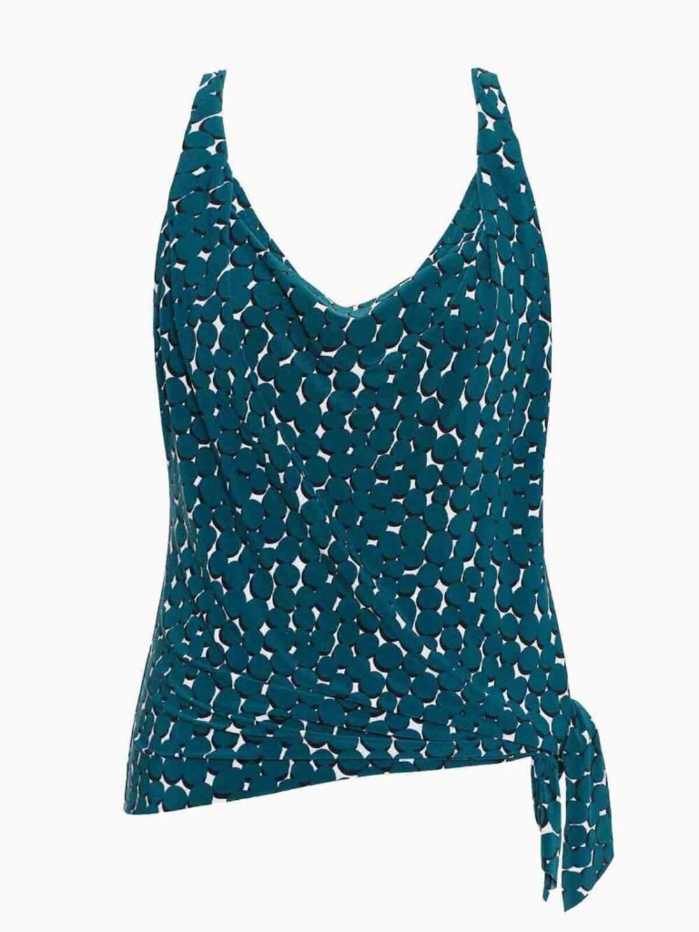 MagicSuit  Winnie Tankini Top in Shadow Dot, Teal/Black  Women Sizes   NWT